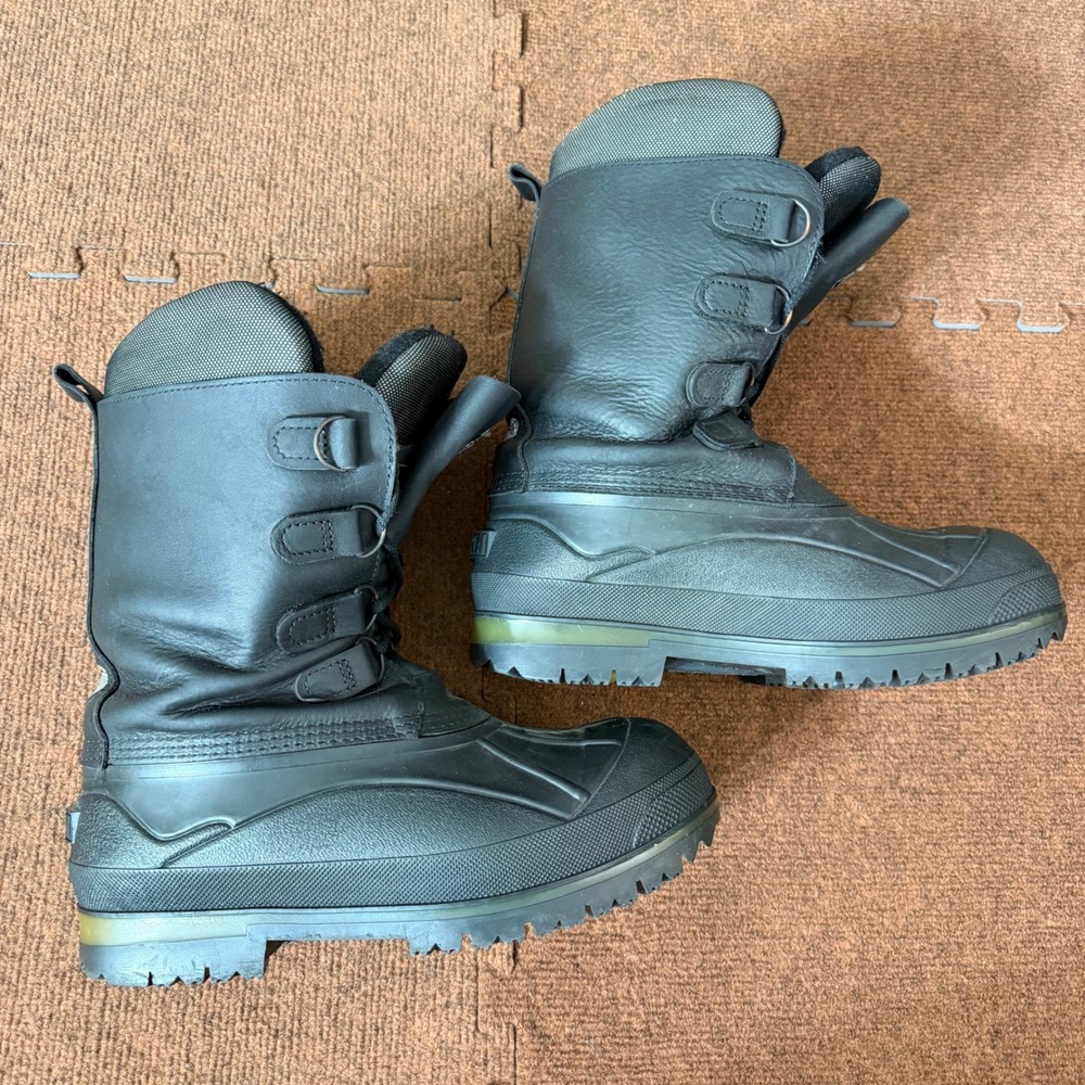 Baffin Altimate Mens Winter Boots Black‎ Leather Insulated Snow Made in Canada 8